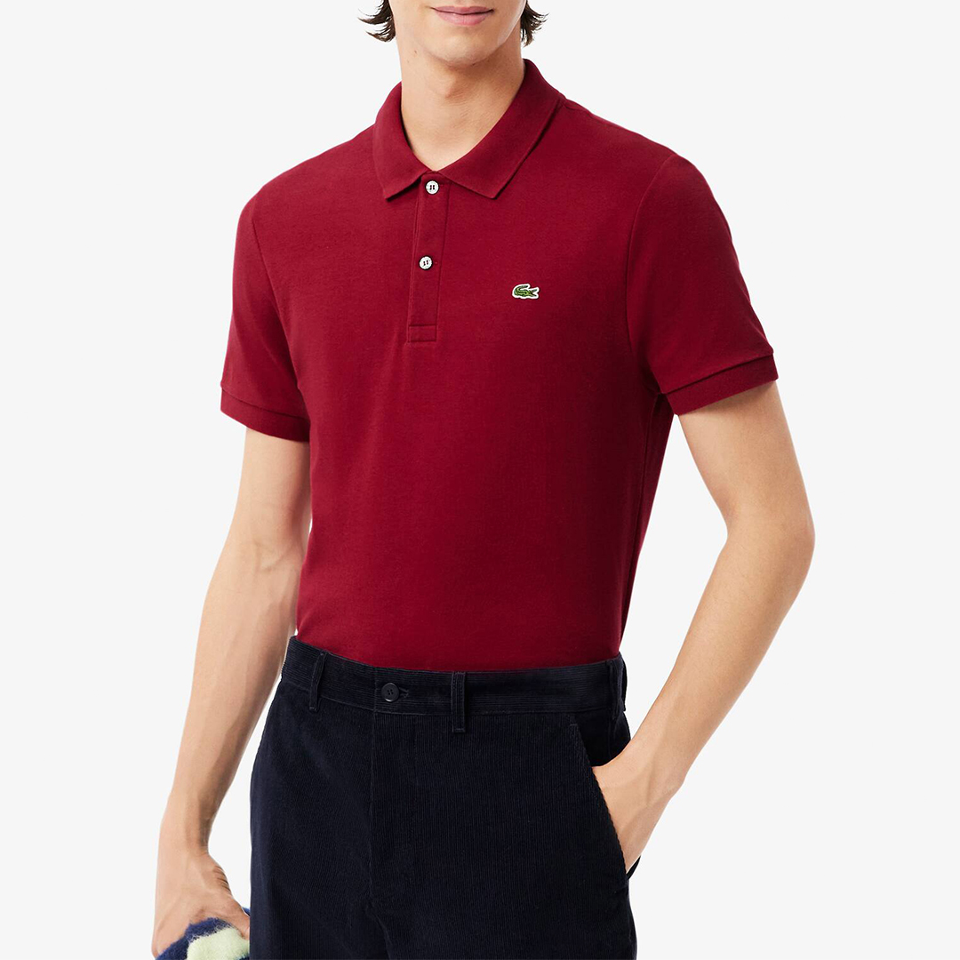 Lacoste Men's  Burgundy Polo Shirt in Size S, BrandAlley
