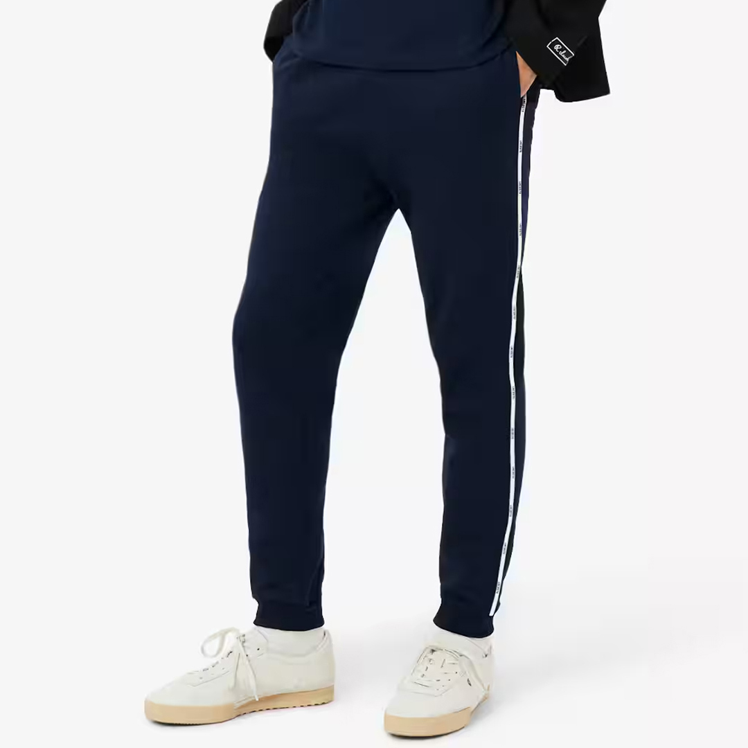 Lacoste Men's  Navy Cotton Joggers in Size L, BrandAlley