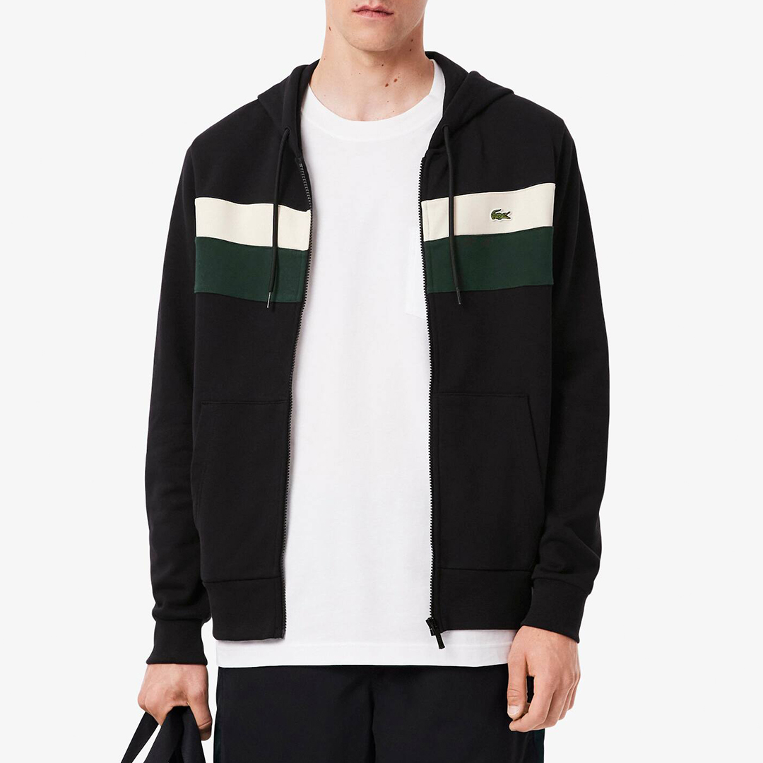Lacoste Men's   Zip Up Hoodie in Size 3XL, BrandAlley