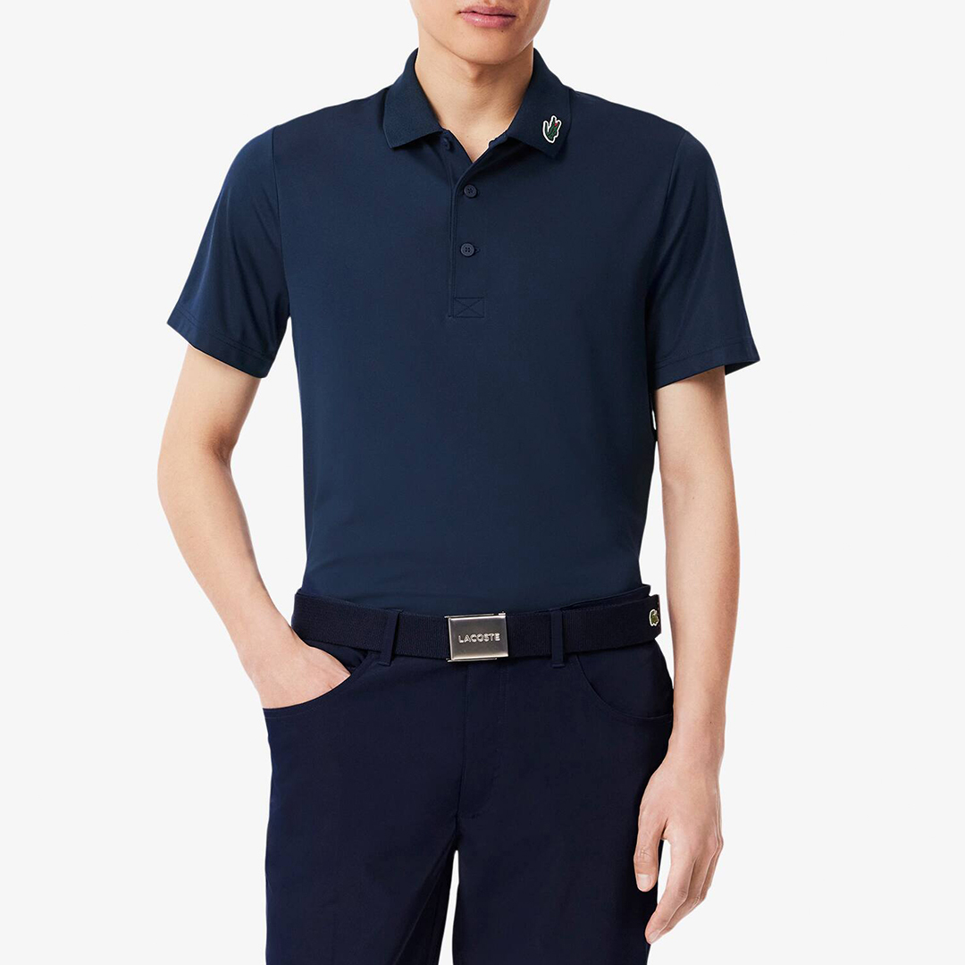 Lacoste Men's   Navy Polo Shirt in Size S, BrandAlley