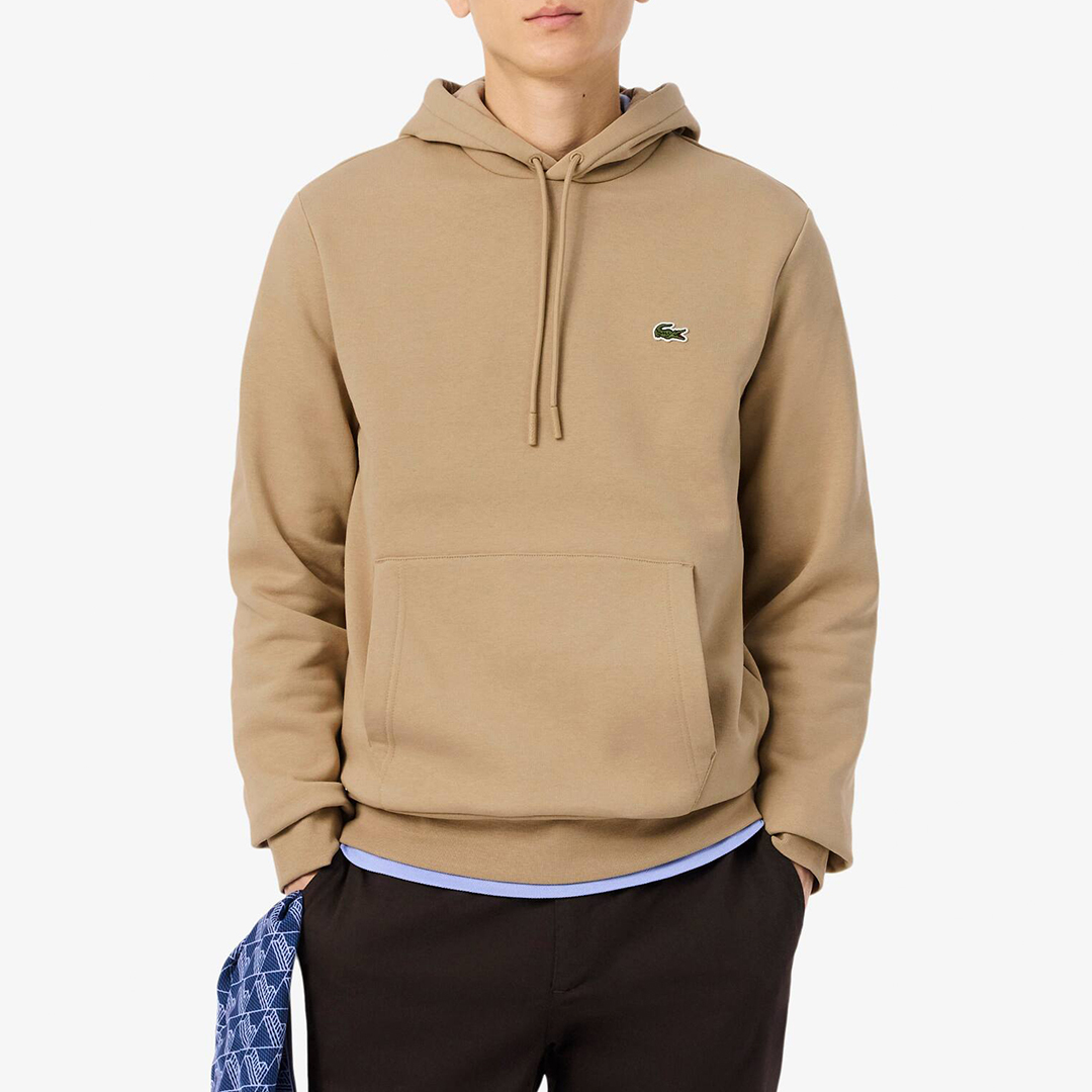 Lacoste Men's   Brown Light Hoodie in Size S, BrandAlley