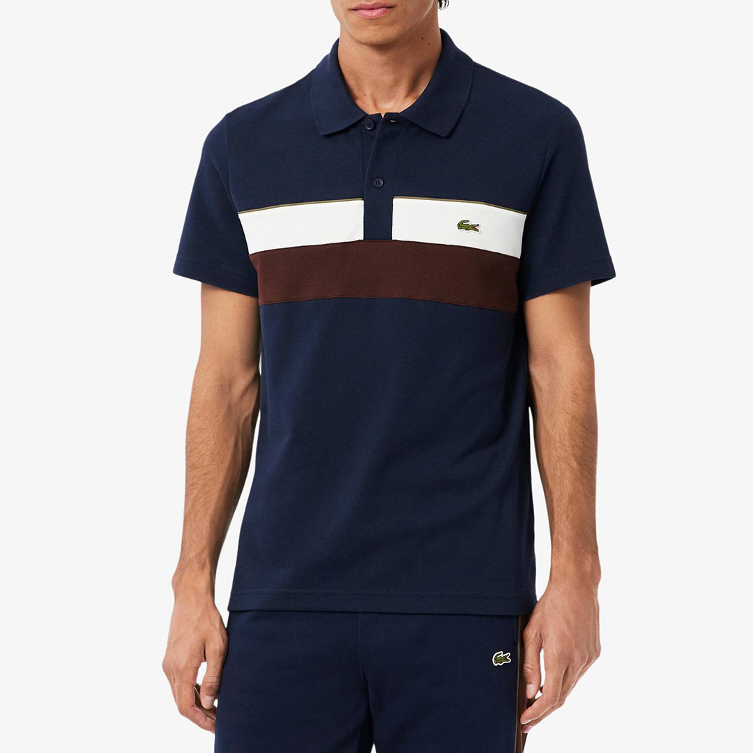 Lacoste Men's  Navy Cotton Polo Shirt in Size S, BrandAlley
