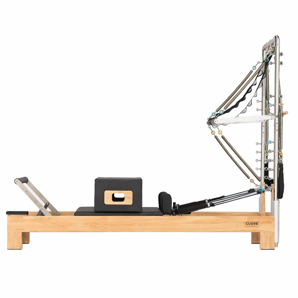 Cuore Pilates & Fitness   Pilates Reformer Machine with Solid Wood Tower - Robust and Complete, BrandAlley