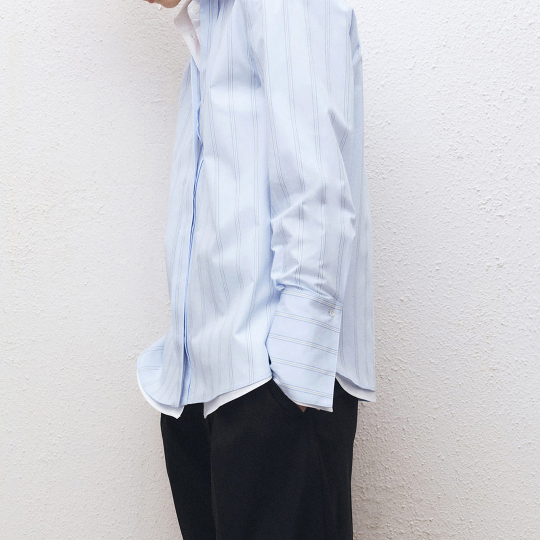 Mango Women's  Regular striped cotton shirt in Size S, BrandAlley