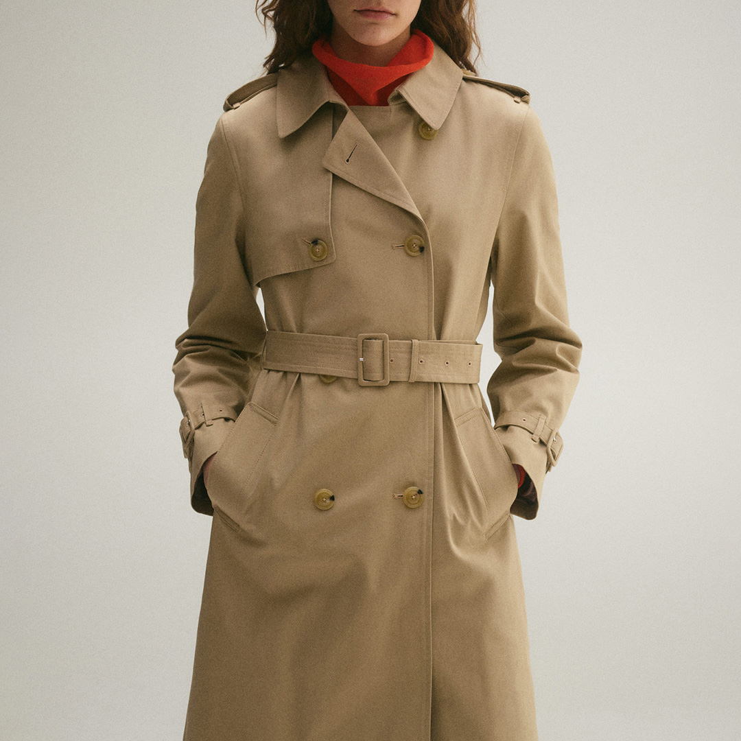 Mango Classic trench coat with belt