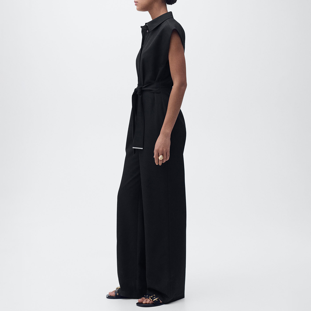 Mango Women's  Straight-fit jumpsuit with belt in Size S, BrandAlley