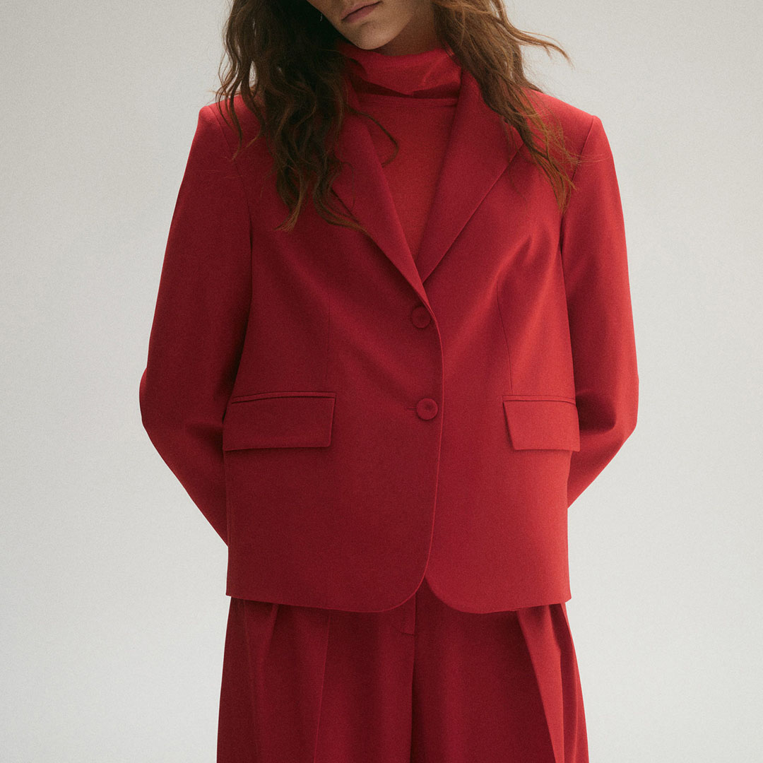 Mango Women's  Wool-blend suit jacket in Size XS, BrandAlley