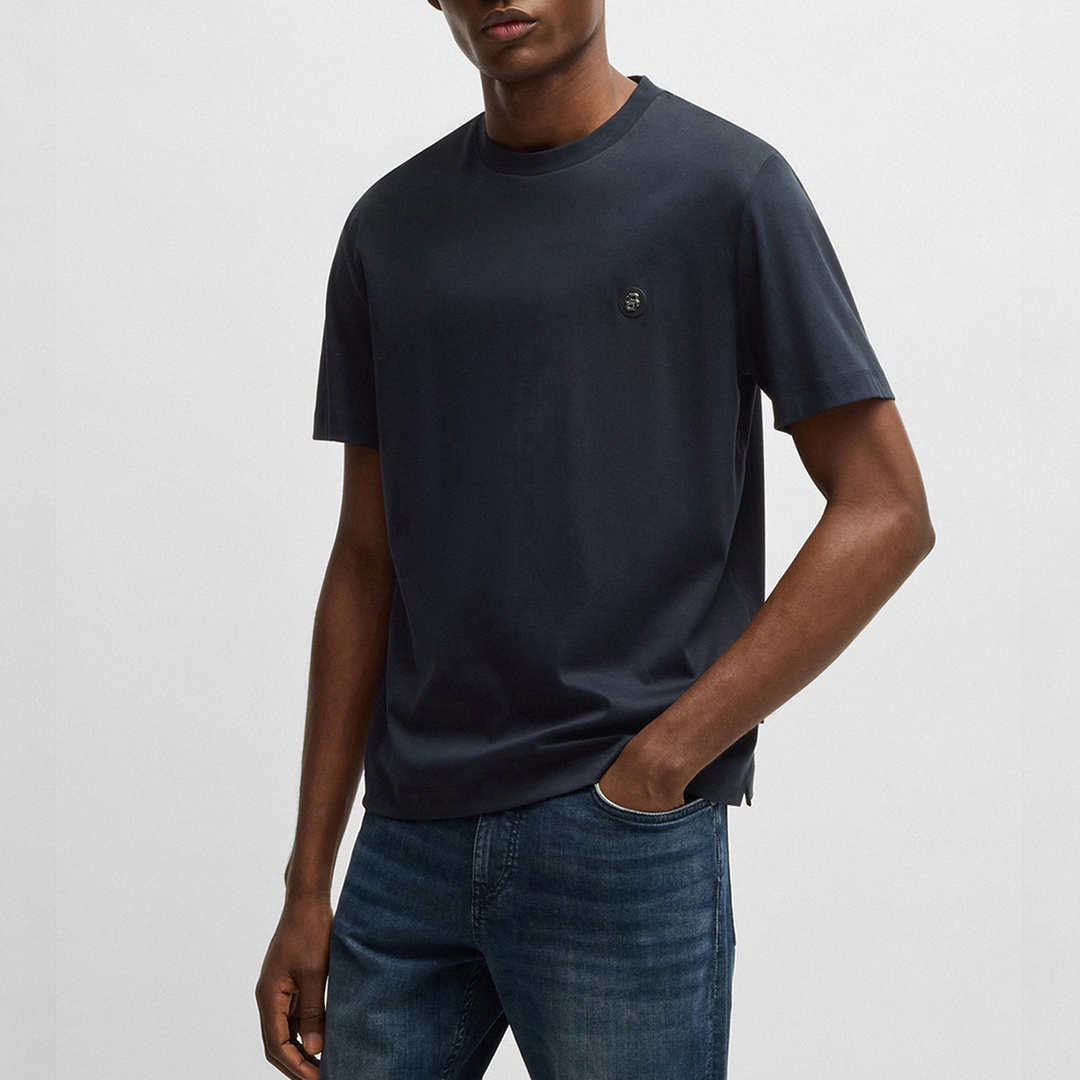 BOSS Men's  Navy Taut T-Shirt in Size XXL, BrandAlley