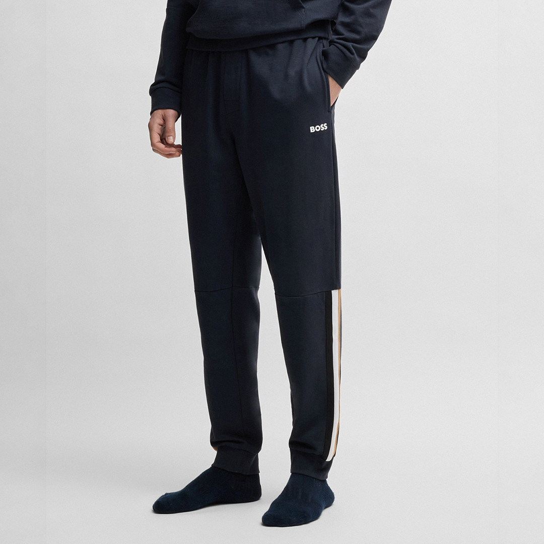 BOSS Men's  Navy Iconic Joggers in Size M, BrandAlley