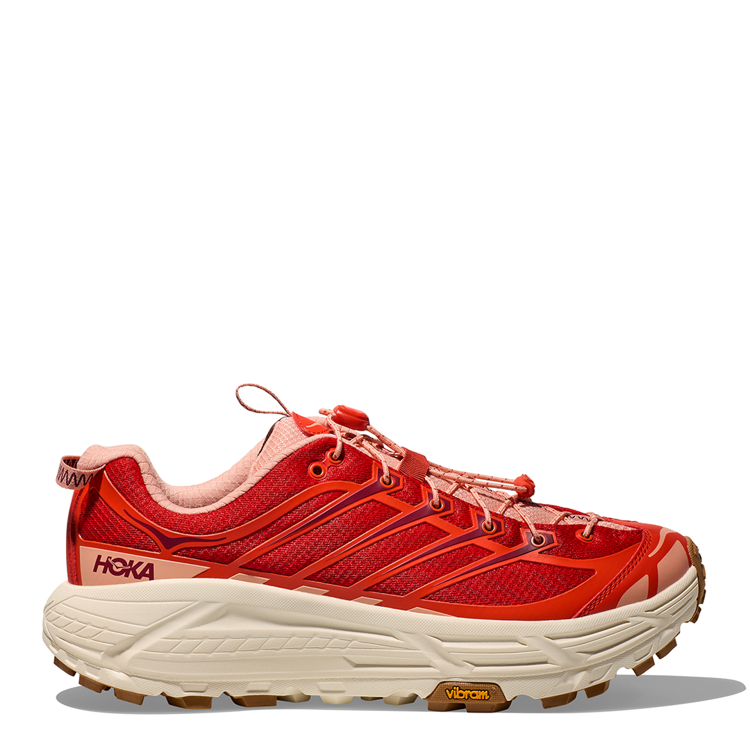 Hoka Men's   Tomato Vermillion Mafate Three2 Trainer in Size 8.5, BrandAlley