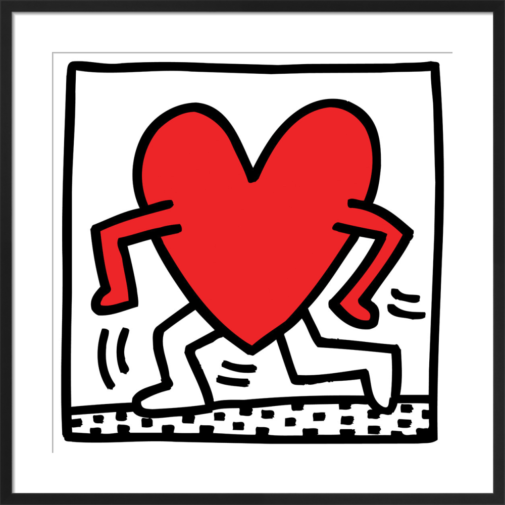 Keith Haring     Untitled (Heart) Framed Art Print By 33Cm X 33Cm , BrandAlley