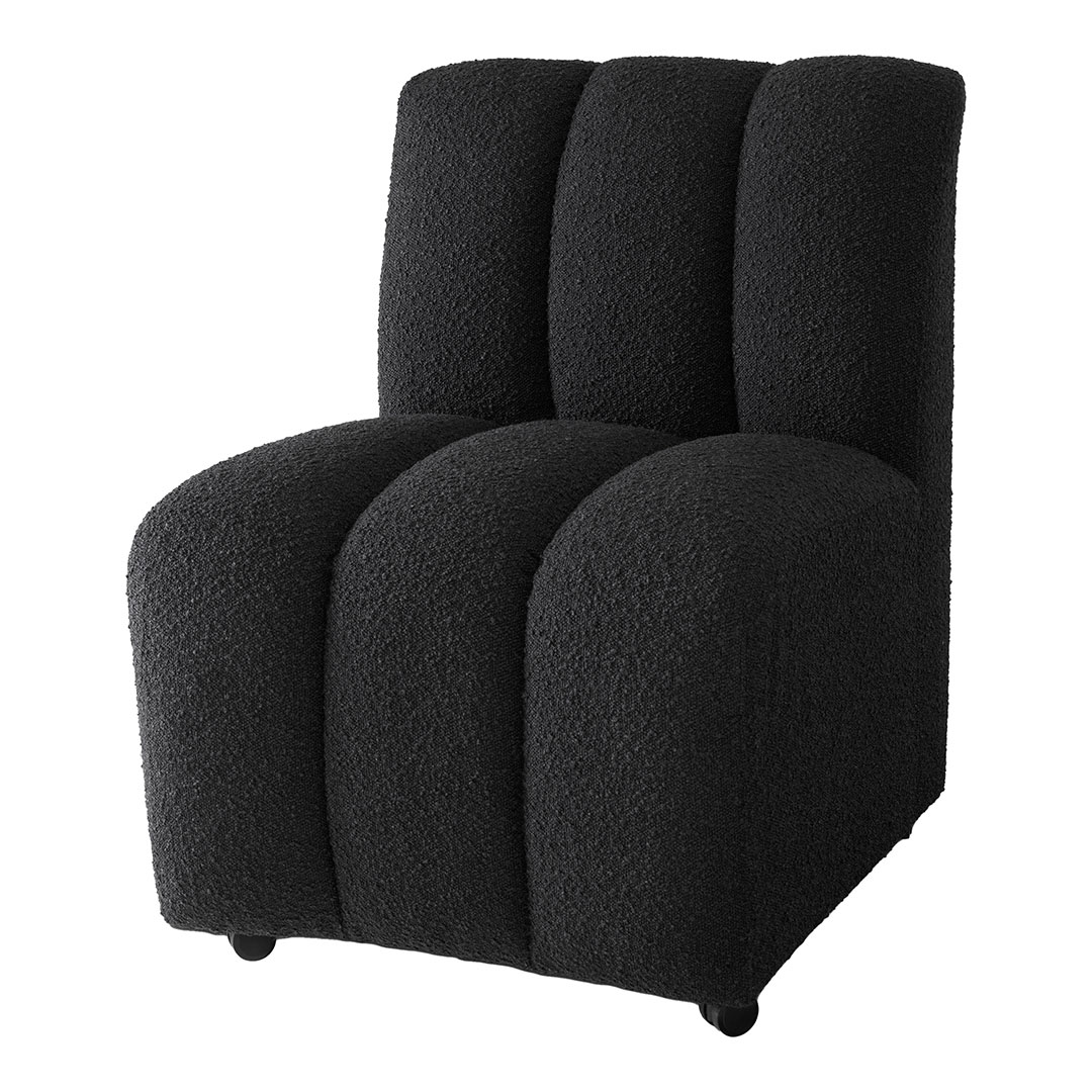 Eichholtz    Black Dining Chair Kelly Bouclé, BrandAlley