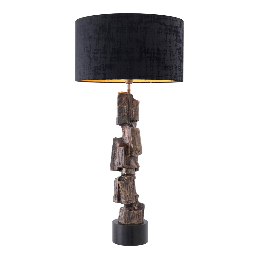 Eichholtz   Table Lamp Noto vintage brass finish incl shade in Size 18, BrandAlley