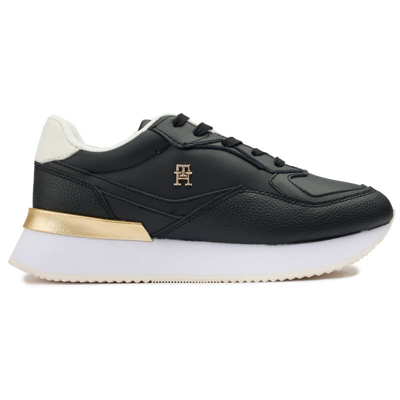 Tommy Hilfiger Women's   Black Chic Chunky Trainers in Size 3.5, BrandAlley