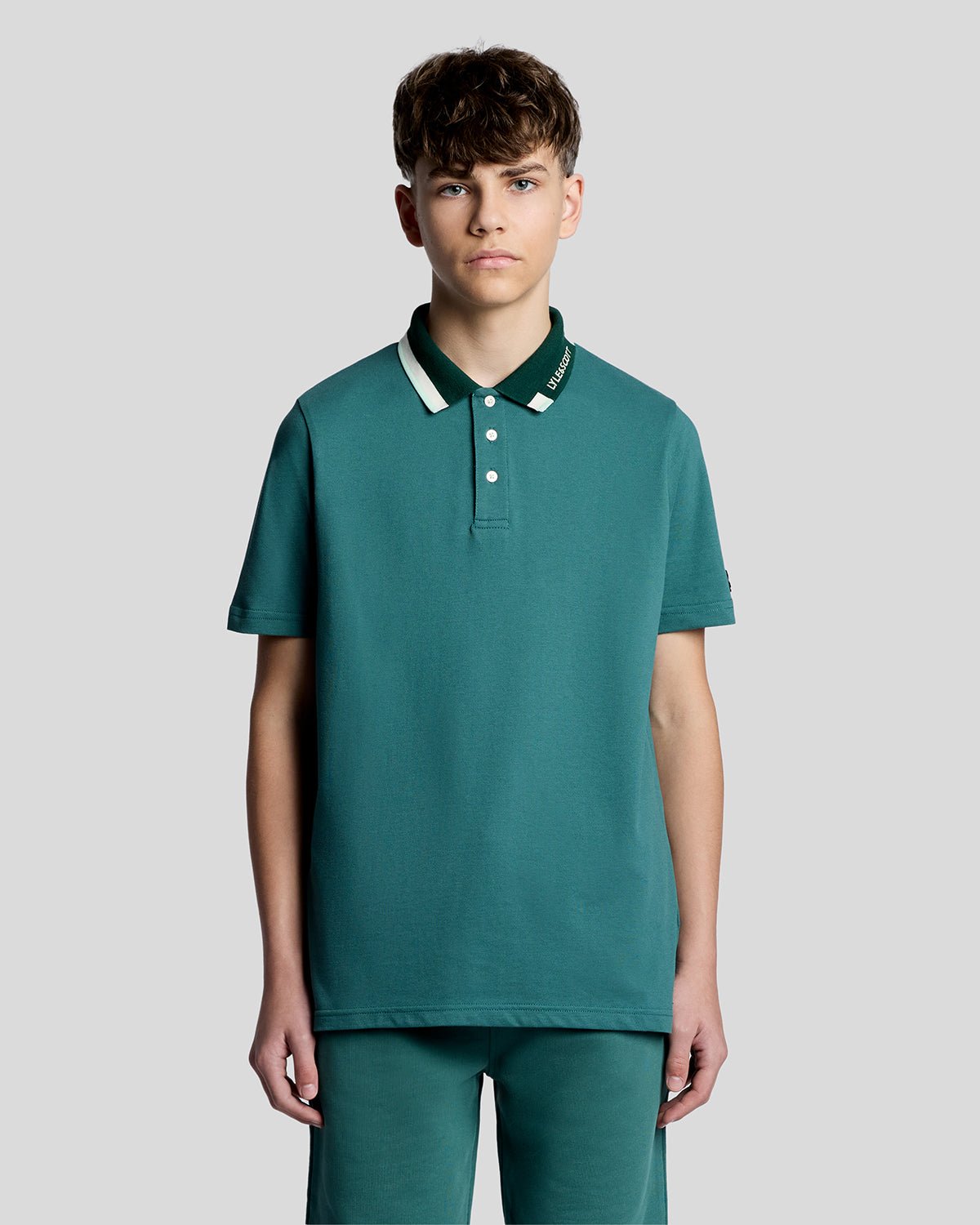 Lyle & Scott Boys  Tipped Logo Polo Shirt in Size 9/10 Years, BrandAlley