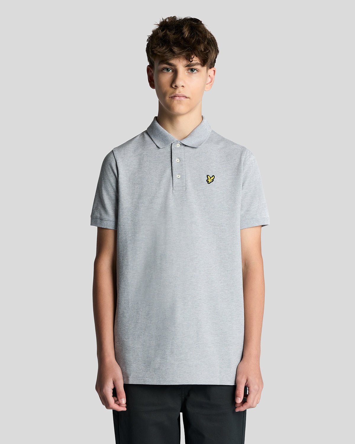 Lyle & Scott Boys   Grey Cotton Polo Shirt in Size 14/15 Years, BrandAlley