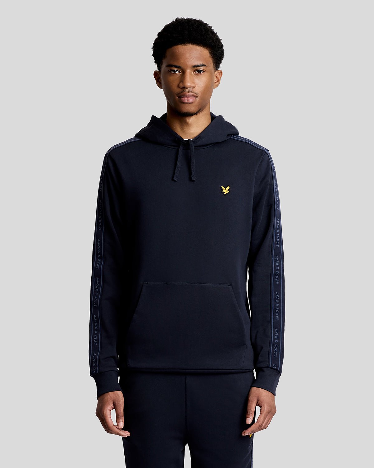 Lyle & Scott Men's  Sports Tape Cotton Blend Hoodie in Size XS, BrandAlley