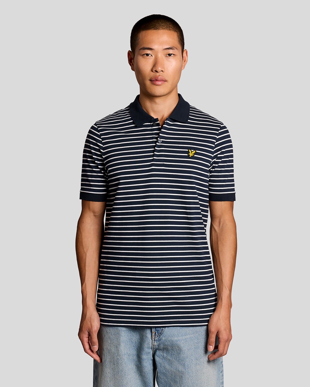 Lyle & Scott Men's  Pique Breton Polo Shirt in Size XXL, BrandAlley