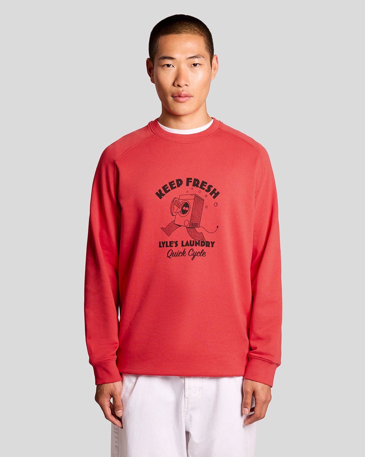 Lyle & Scott Men's  Chest Print Graphic Sweatshirt in Size XS, BrandAlley