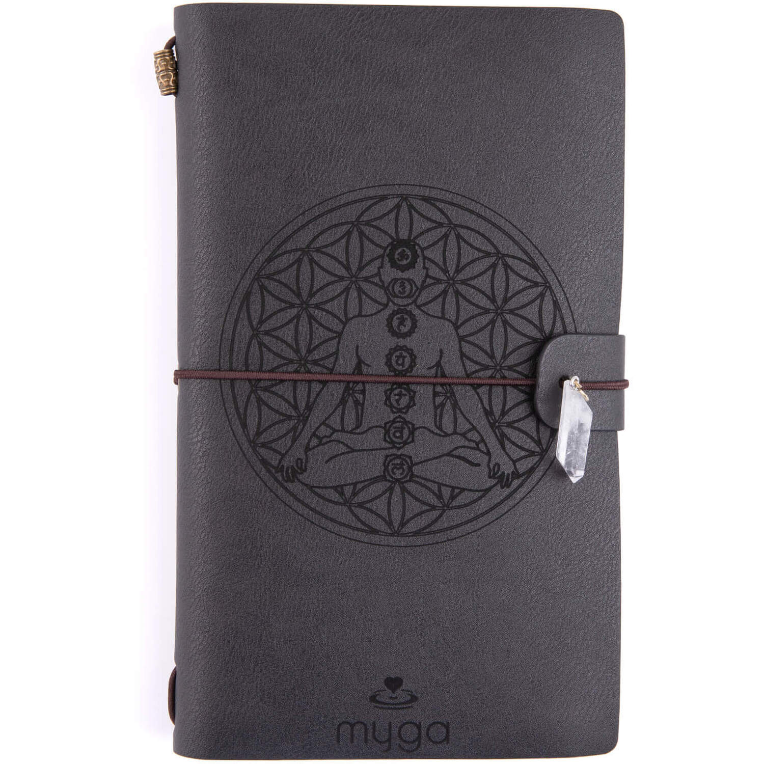 Myga   Crystal Notebooks - Meditation Chakra (Black) , BrandAlley