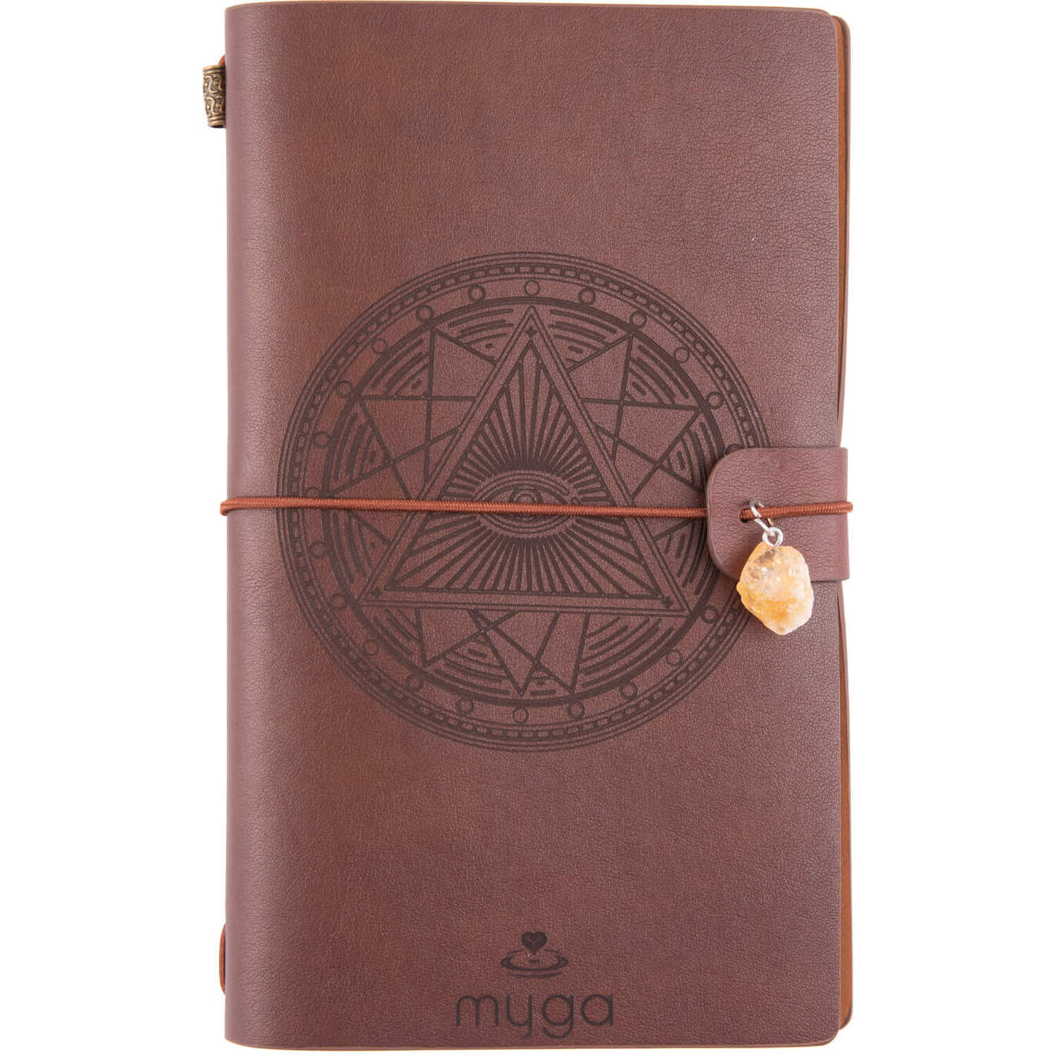 Myga   Crystal Notebooks - Tarot Eye Pattern (Red Brown) , BrandAlley