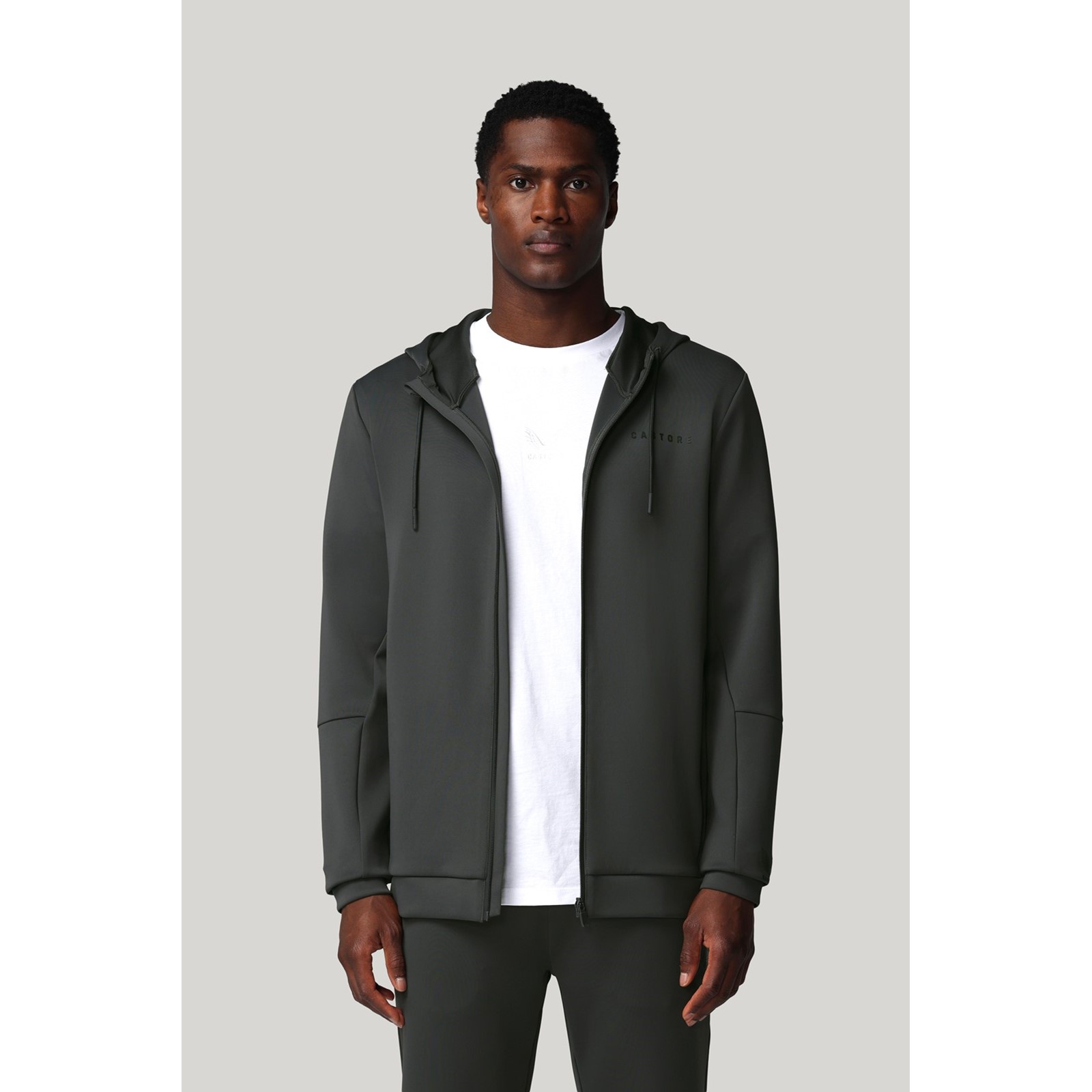 Castore Men's  Dark Grey Flex Full Zip Hoodie in Size M, BrandAlley