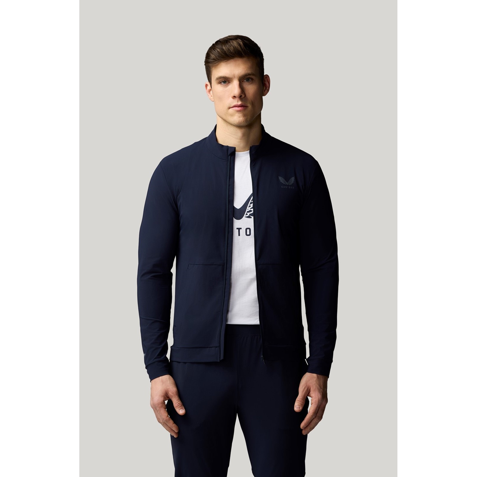 Castore Men's  Navy Tech Training Jacket in Size S, BrandAlley