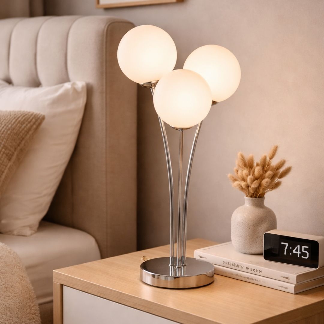 Pagazzi Lighting   Jackson 3-Light Chrome Table Lamp , BrandAlley