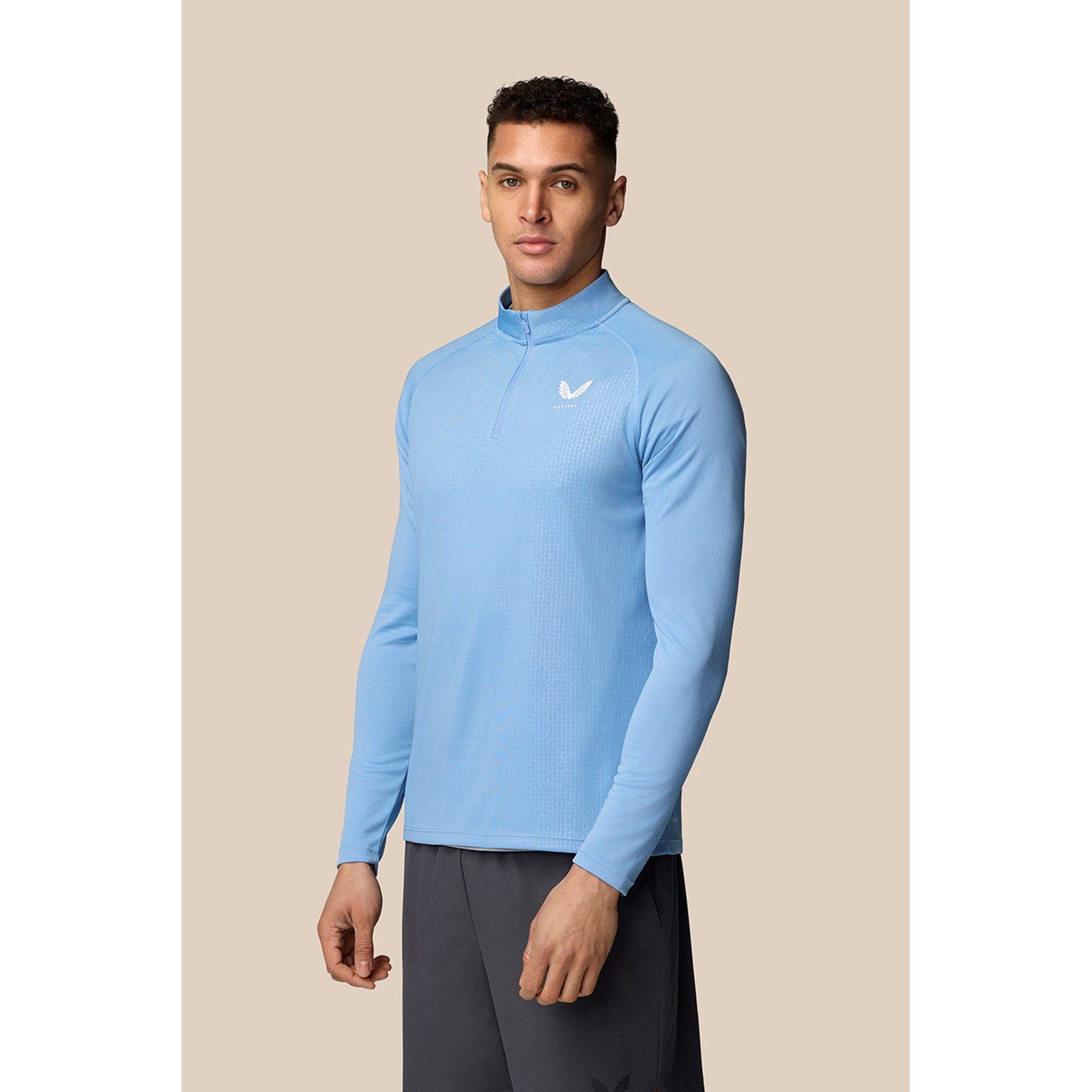 Castore Men's   Blue Adapt 1/4 Zip Top in Size XXL, BrandAlley