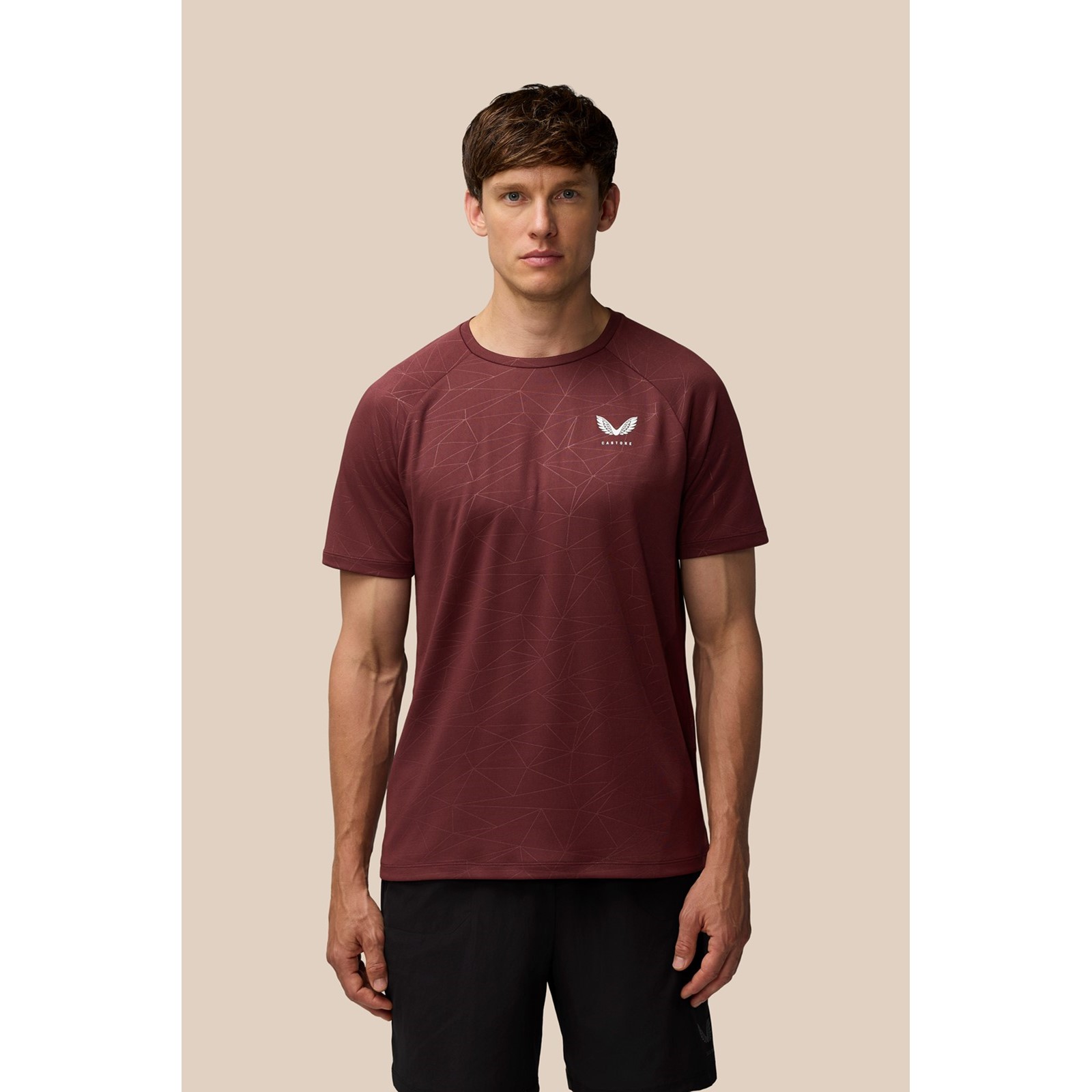 Castore Men's  Burgundy Adapt Training T-Shirt in Size S, BrandAlley
