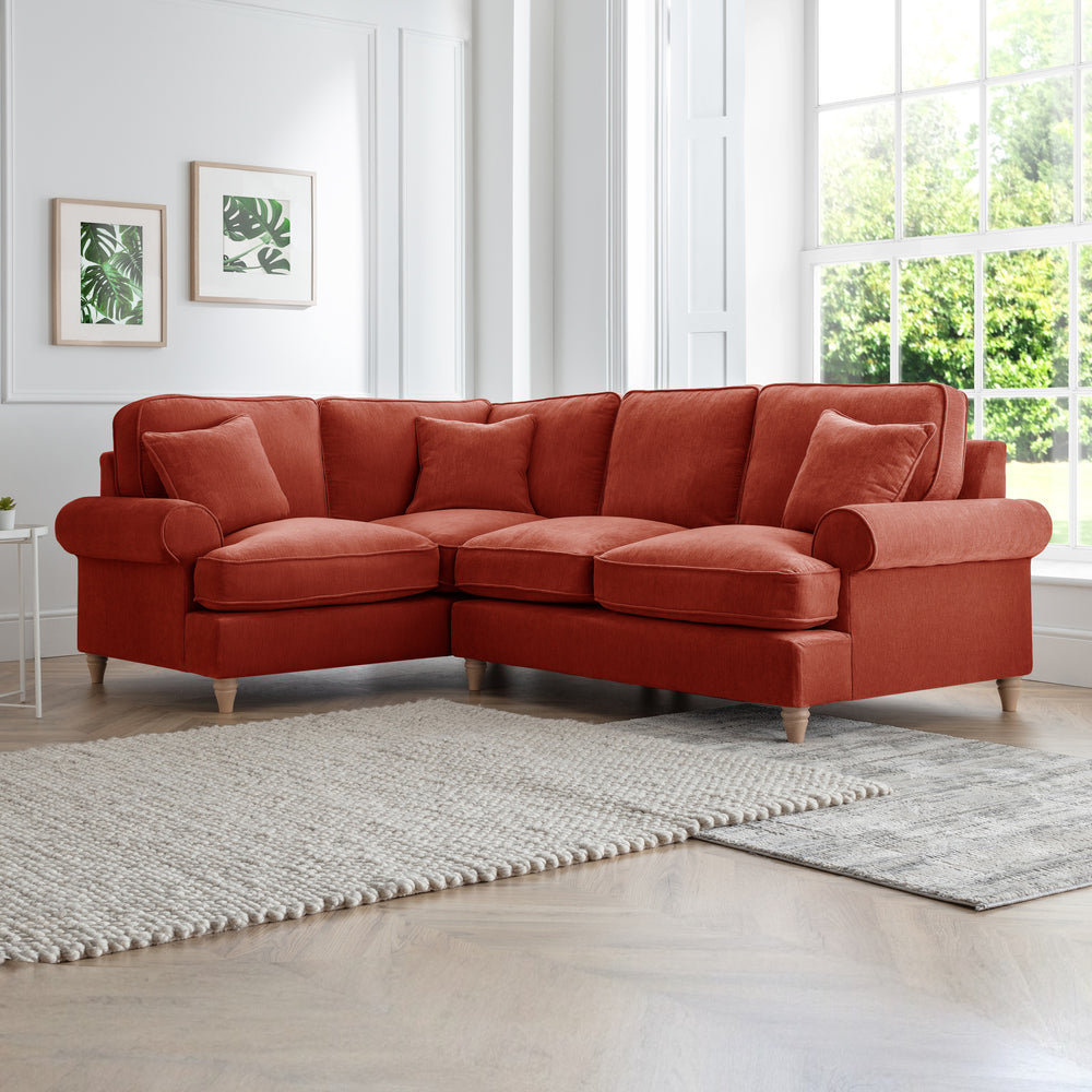 The Great Sofa Company    Red The Bromfield Left Hand Corner Sofa Apricot in Size Extra Medium, BrandAlley