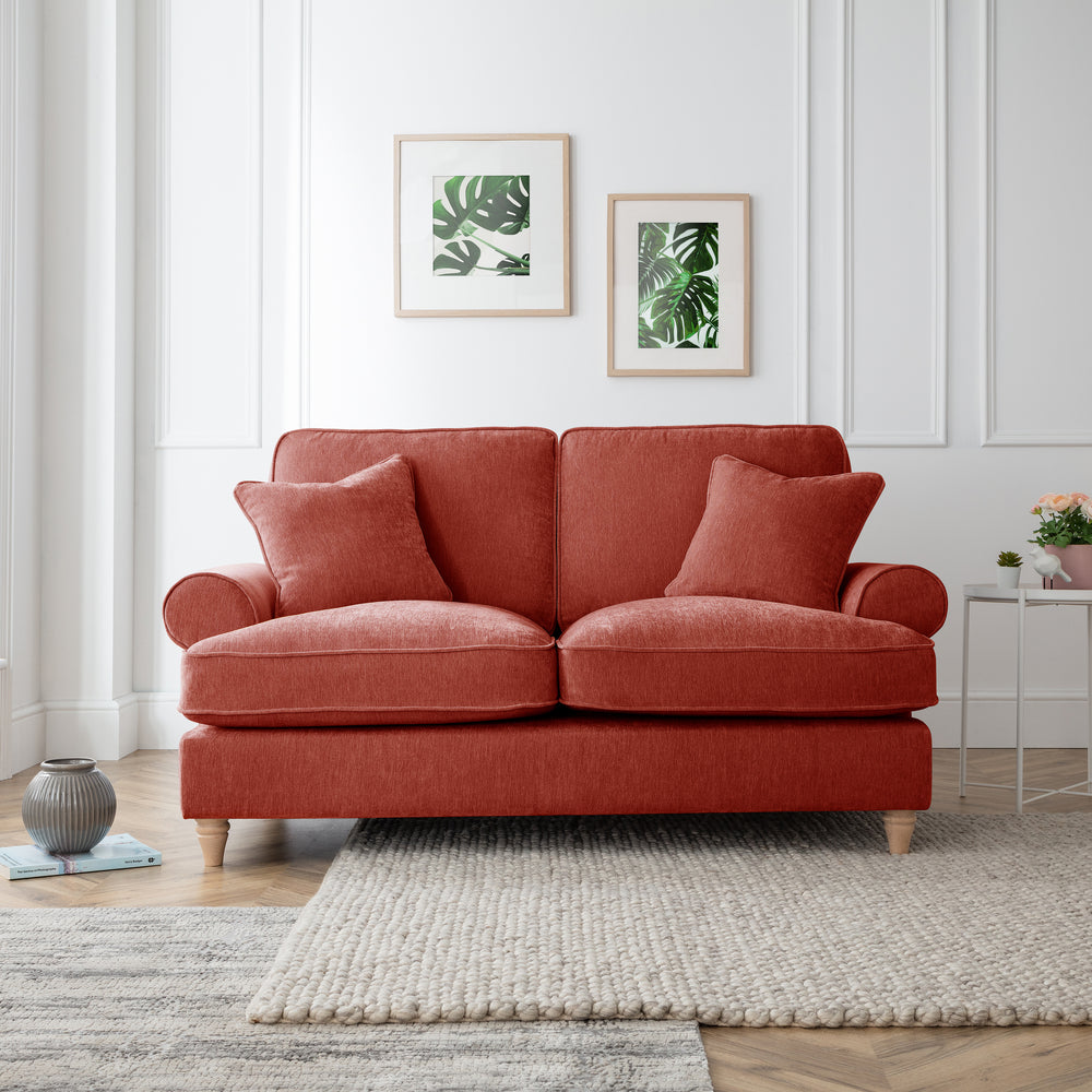 The Great Sofa Company    Red The Bromfield 2 Seater Sofa Apricot in Size 2, BrandAlley