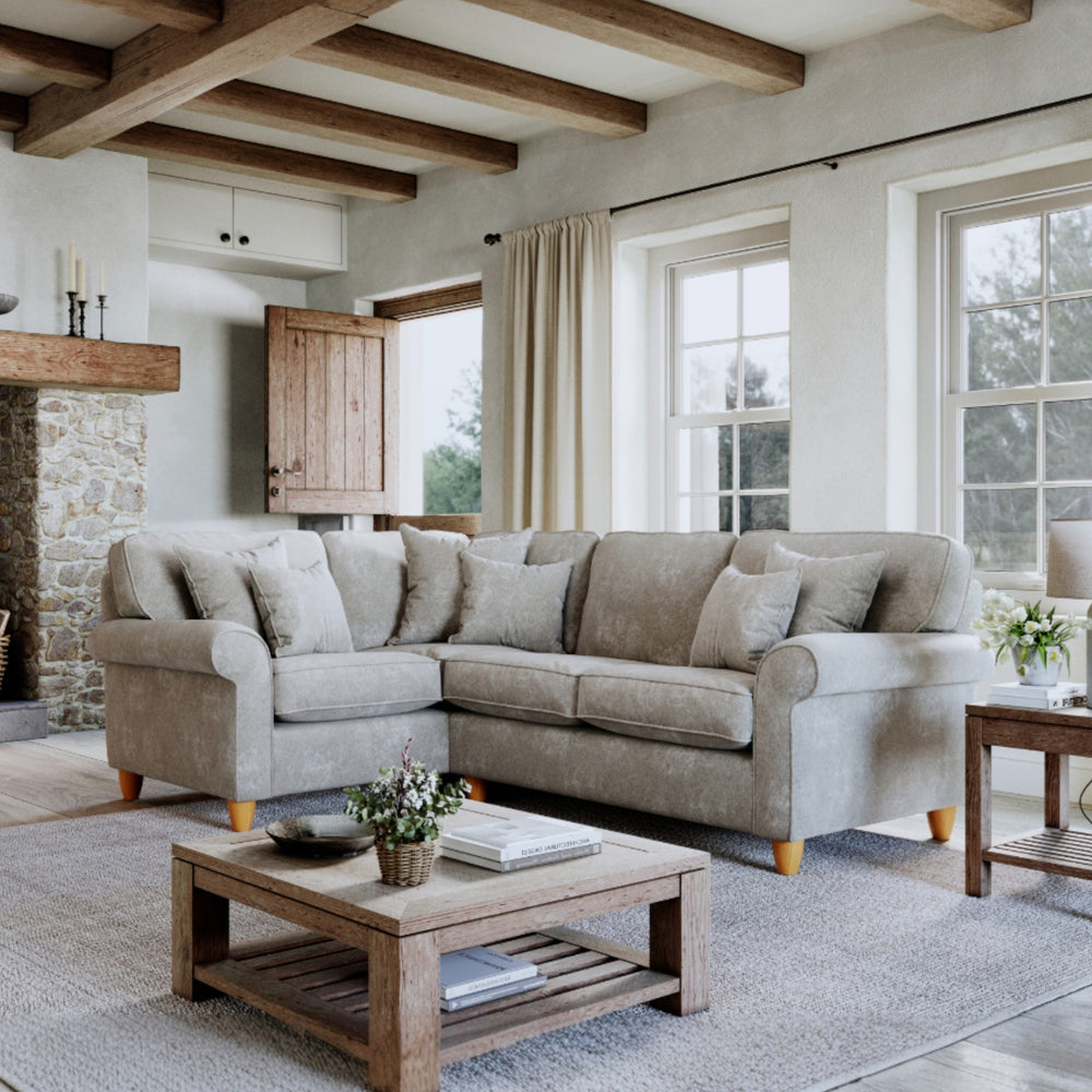 The Great Sofa Company   Abingdon Left Hand Corner Sofa Beige in Size Extra Medium, BrandAlley