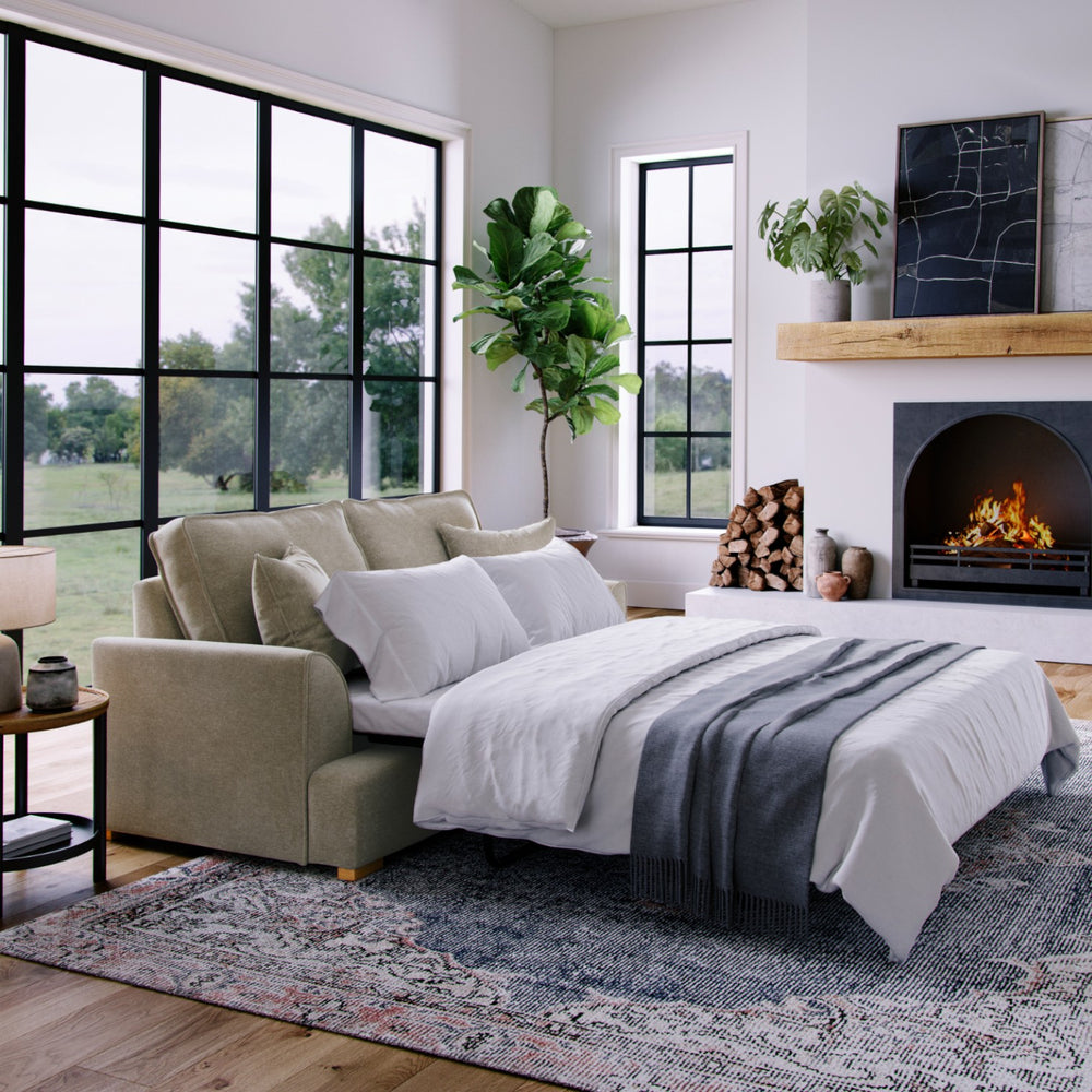 The Great Sofa Company    Beige Brown Harrogate Sofa Bed Fossil in Size Extra Medium, BrandAlley