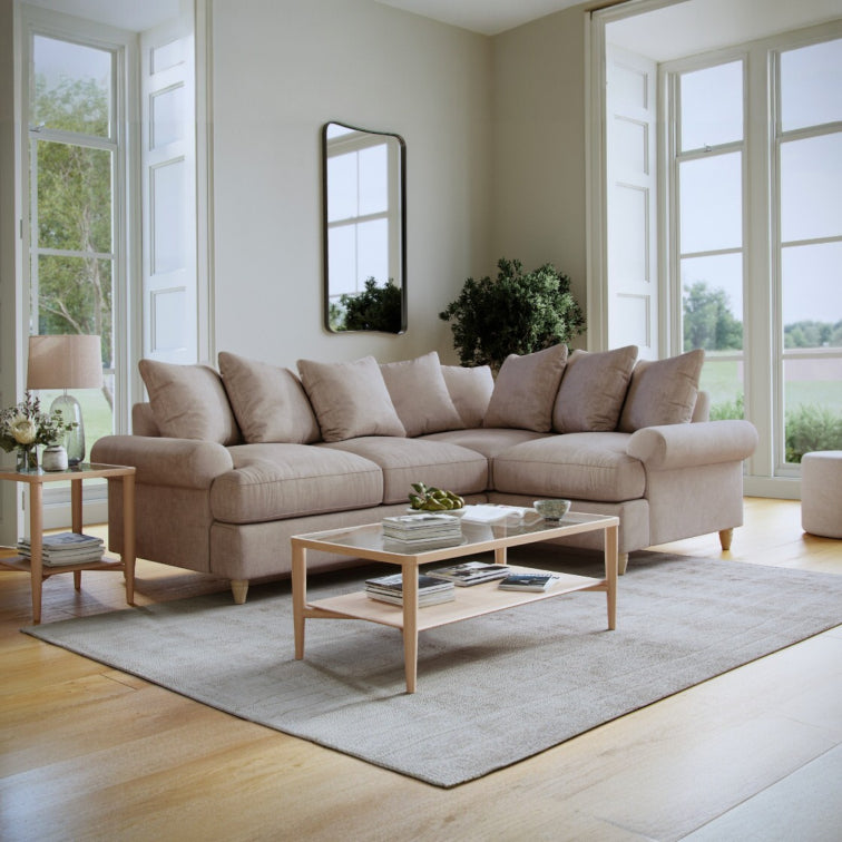The Great Sofa Company    Beige Brentwood Right Hand Corner Sofa in Size Extra Medium, BrandAlley