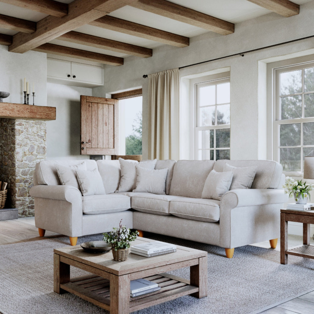 The Great Sofa Company   Abingdon Left Hand Corner Sofa Pearl in Size Extra Medium, BrandAlley