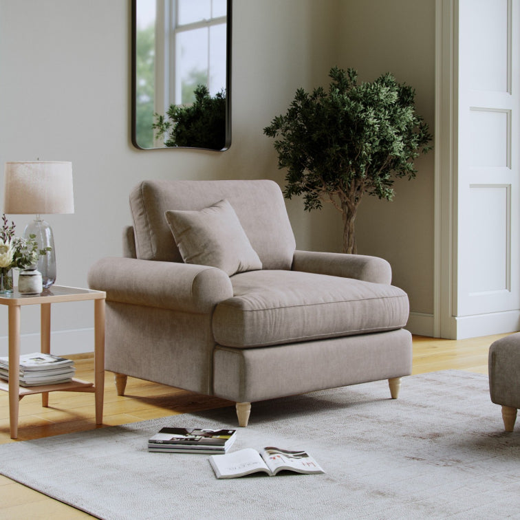 The Great Sofa Company    Beige Brentwood Armchair in Size Extra Medium, BrandAlley