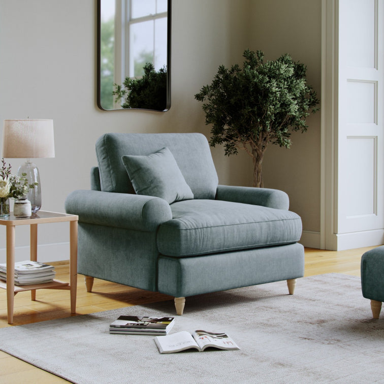 The Great Sofa Company   Brentwood Armchair Denim in Size Extra Medium, BrandAlley