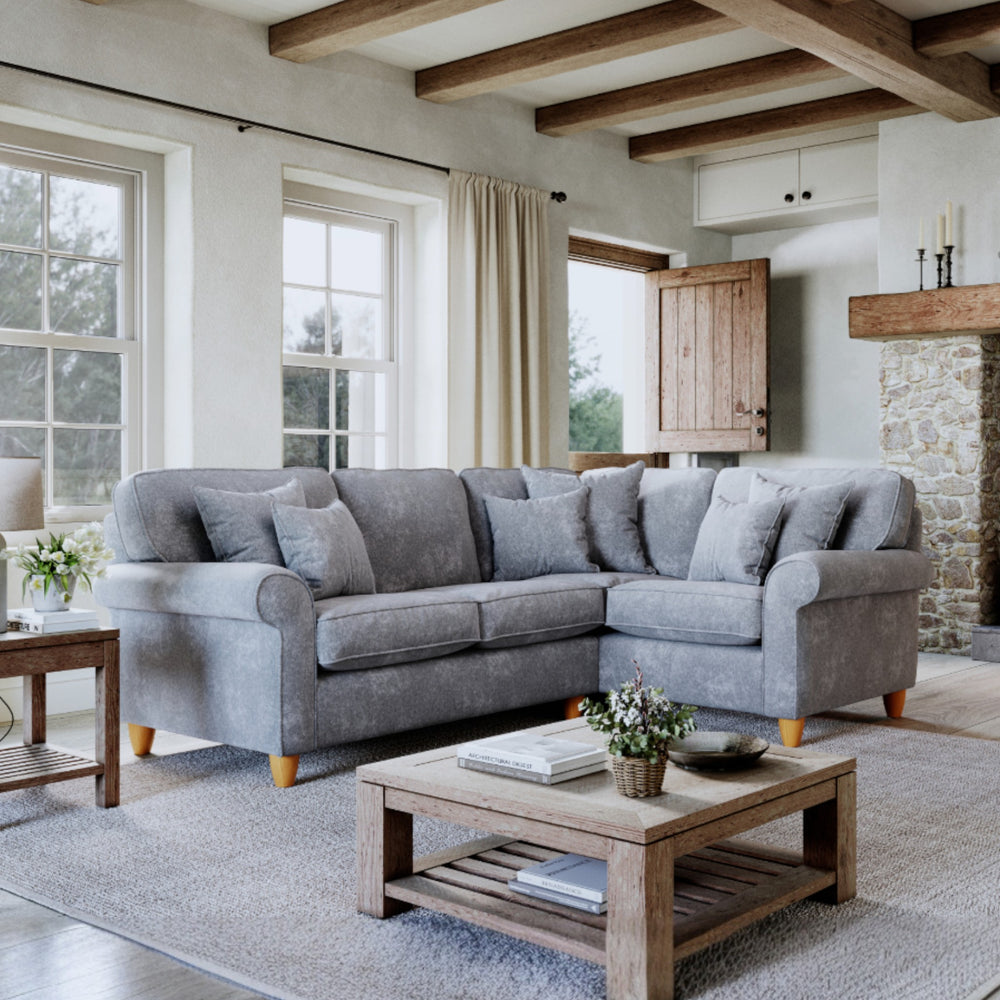 The Great Sofa Company   Abingdon Right Hand Corner Sofa Anthracite in Size Extra Medium, BrandAlley