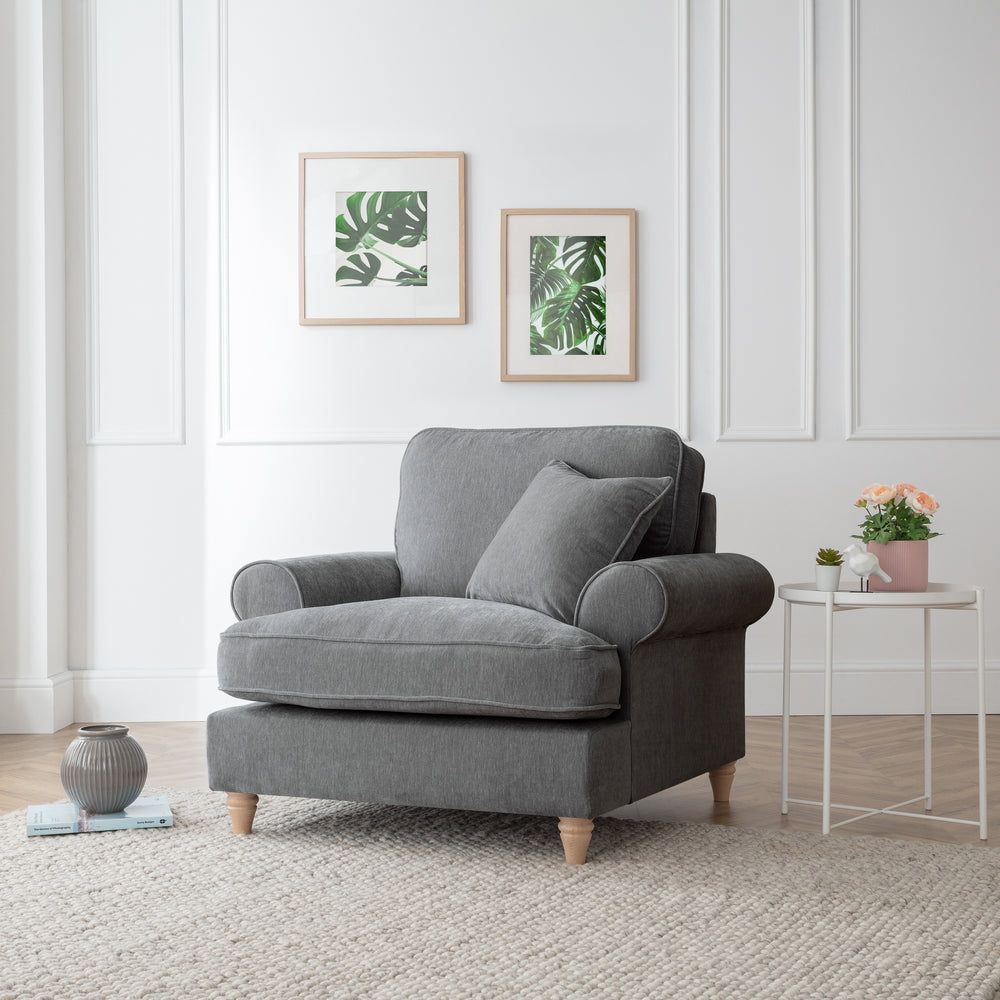 The Great Sofa Company    Charcoal The Bromfield Arm Chair in Size Extra Medium, BrandAlley