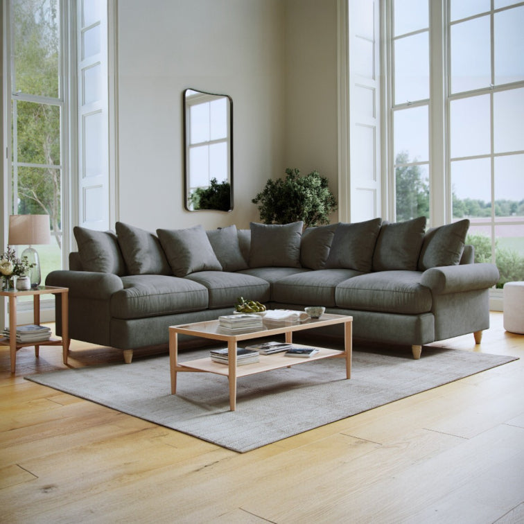 The Great Sofa Company   Brentwood Large Corner Sofa Slate in Size Large, BrandAlley