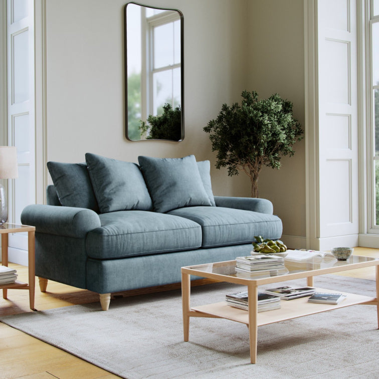 The Great Sofa Company    Blue Brentwood Medium Sofa Denim in Size Medium, BrandAlley
