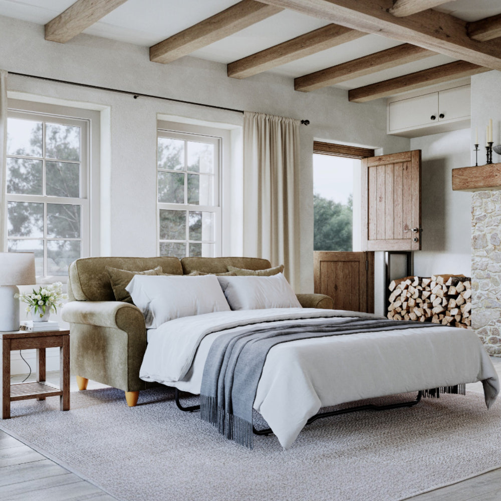 The Great Sofa Company   Abingdon Sofa Bed Winter Moss in Size Extra Medium, BrandAlley