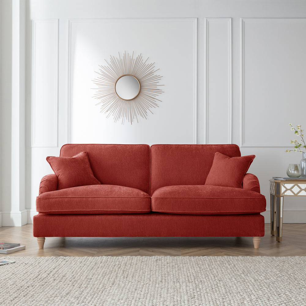 The Great Sofa Company    Red The Swift 3 Seater Sofa Apricot in Size 3, BrandAlley