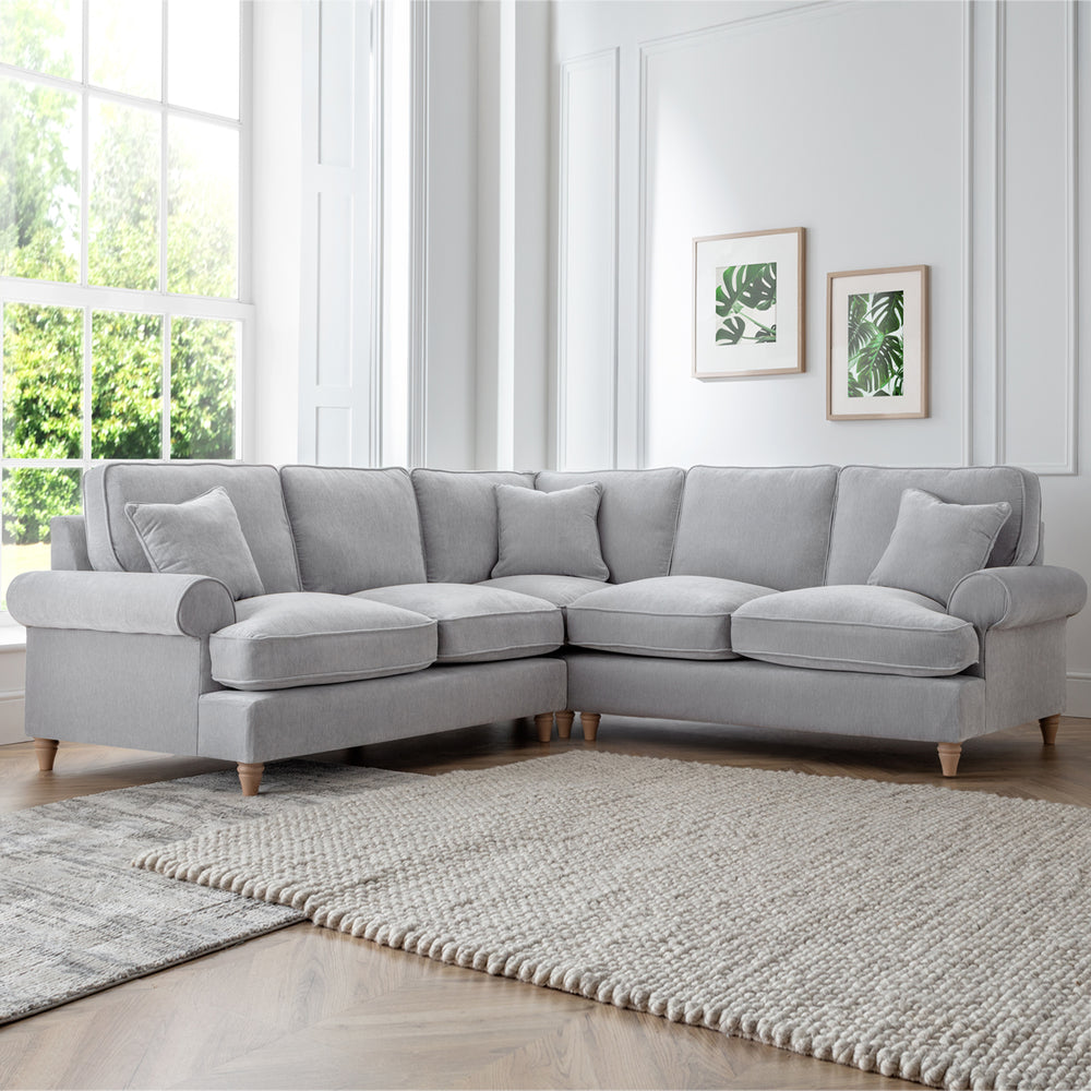 The Great Sofa Company   The Bromfield Large Corner Sofa  Ice in Size Large, BrandAlley