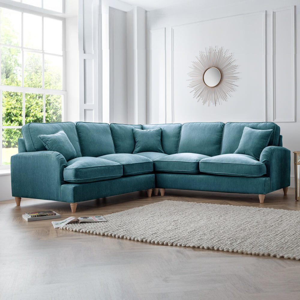 The Great Sofa Company   The Swift Large Corner Sofa  Emerald in Size Large, BrandAlley