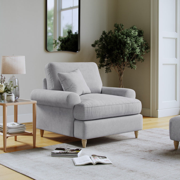 The Great Sofa Company   Brentwood Armchair Ashen in Size Extra Medium, BrandAlley