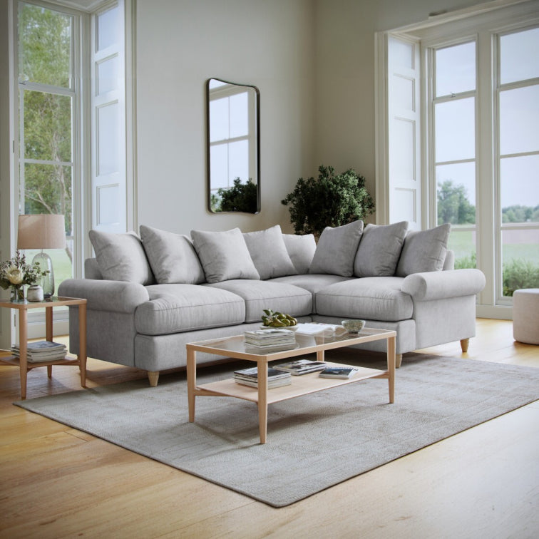 The Great Sofa Company   Brentwood Right Hand Corner Sofa Ashen in Size Extra Medium, BrandAlley