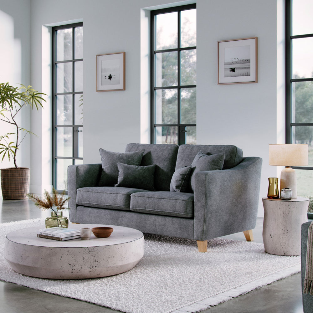 The Great Sofa Company   The Elton Small Sofa Steel in Size Small, BrandAlley