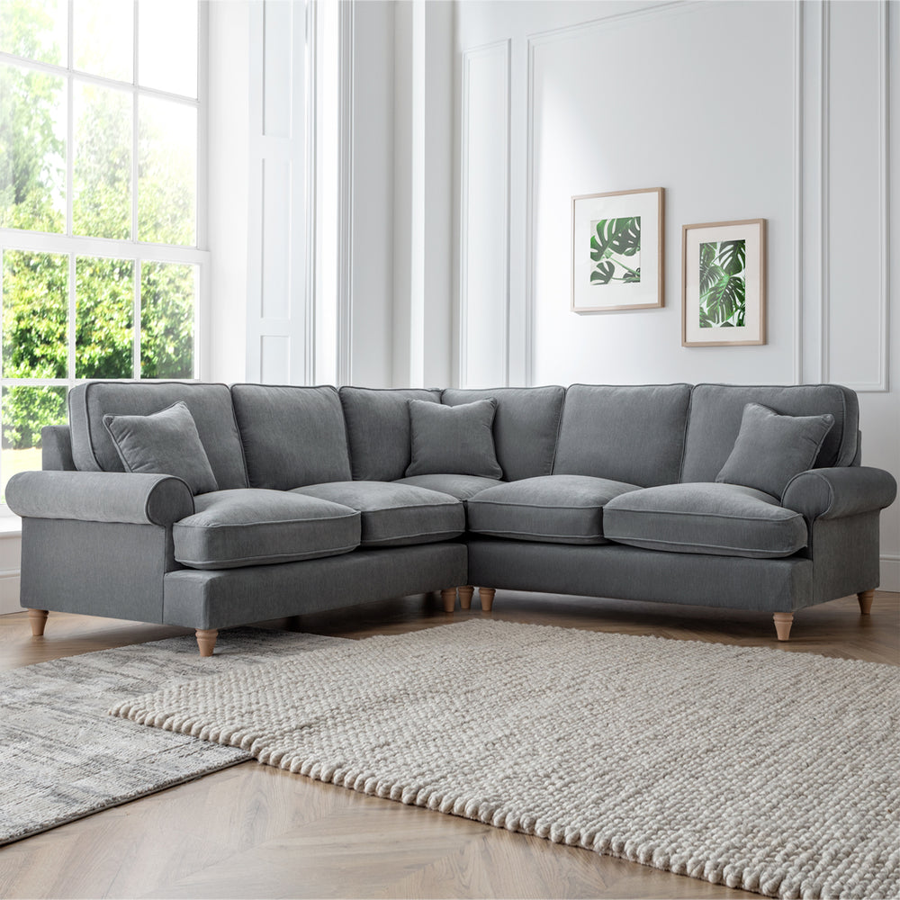 The Great Sofa Company   The Bromfield Large Corner Sofa  Charcoal in Size Large, BrandAlley